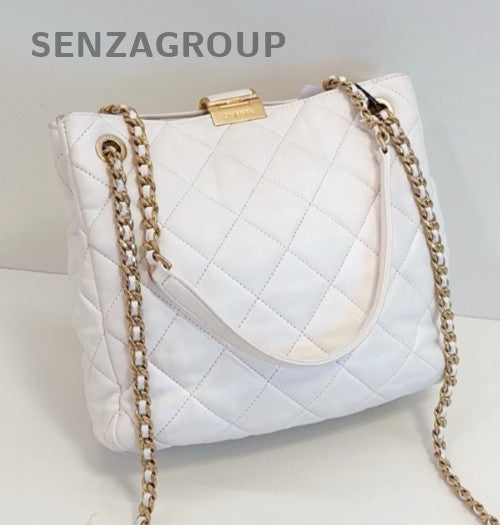 Chanel 22S PM Hobo handbag Chain Shoulder Bag White Gold Women Classic Designer