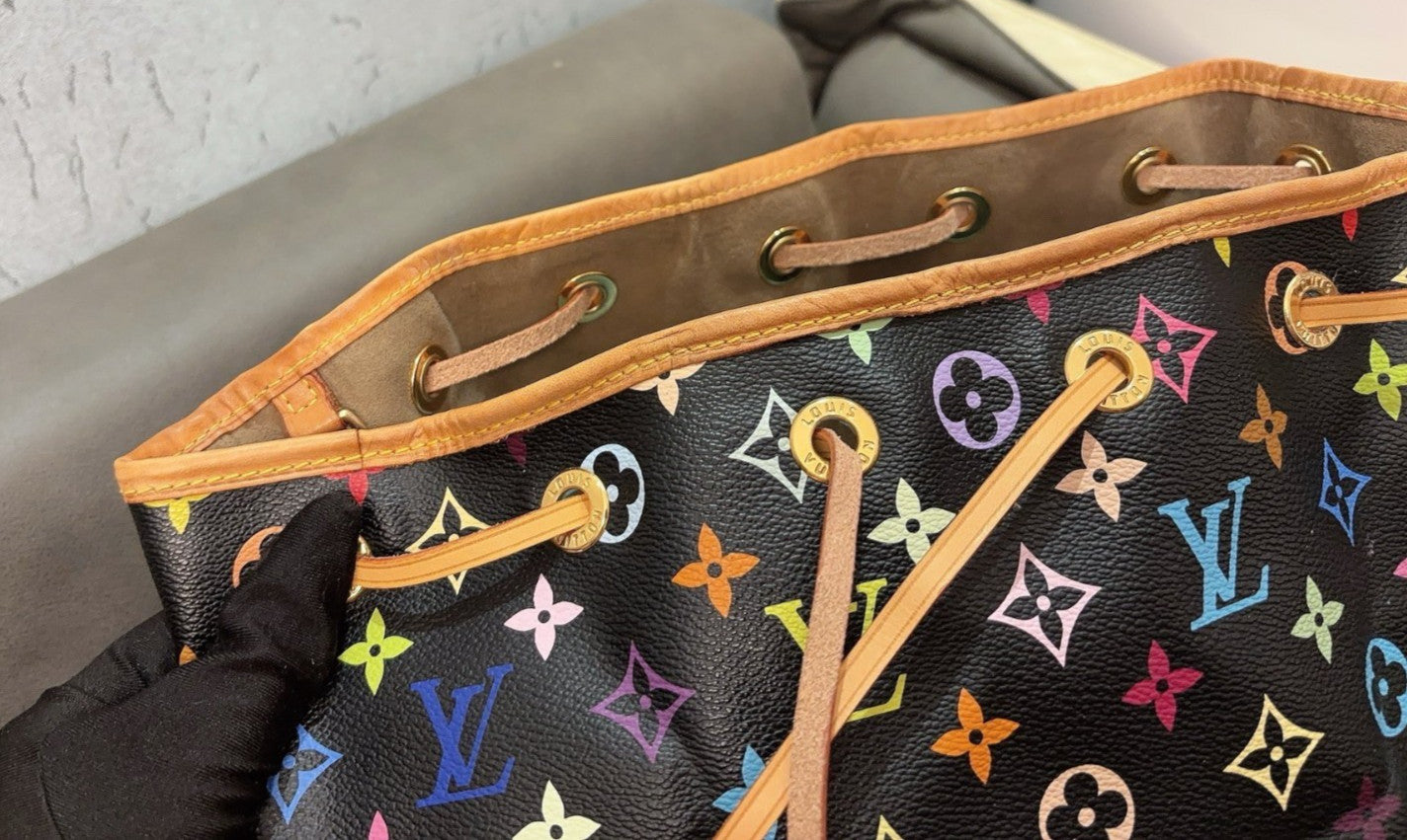 Louis Vuitton Petit Noe Monogram Bucket Drawtring Shoulder bag Women