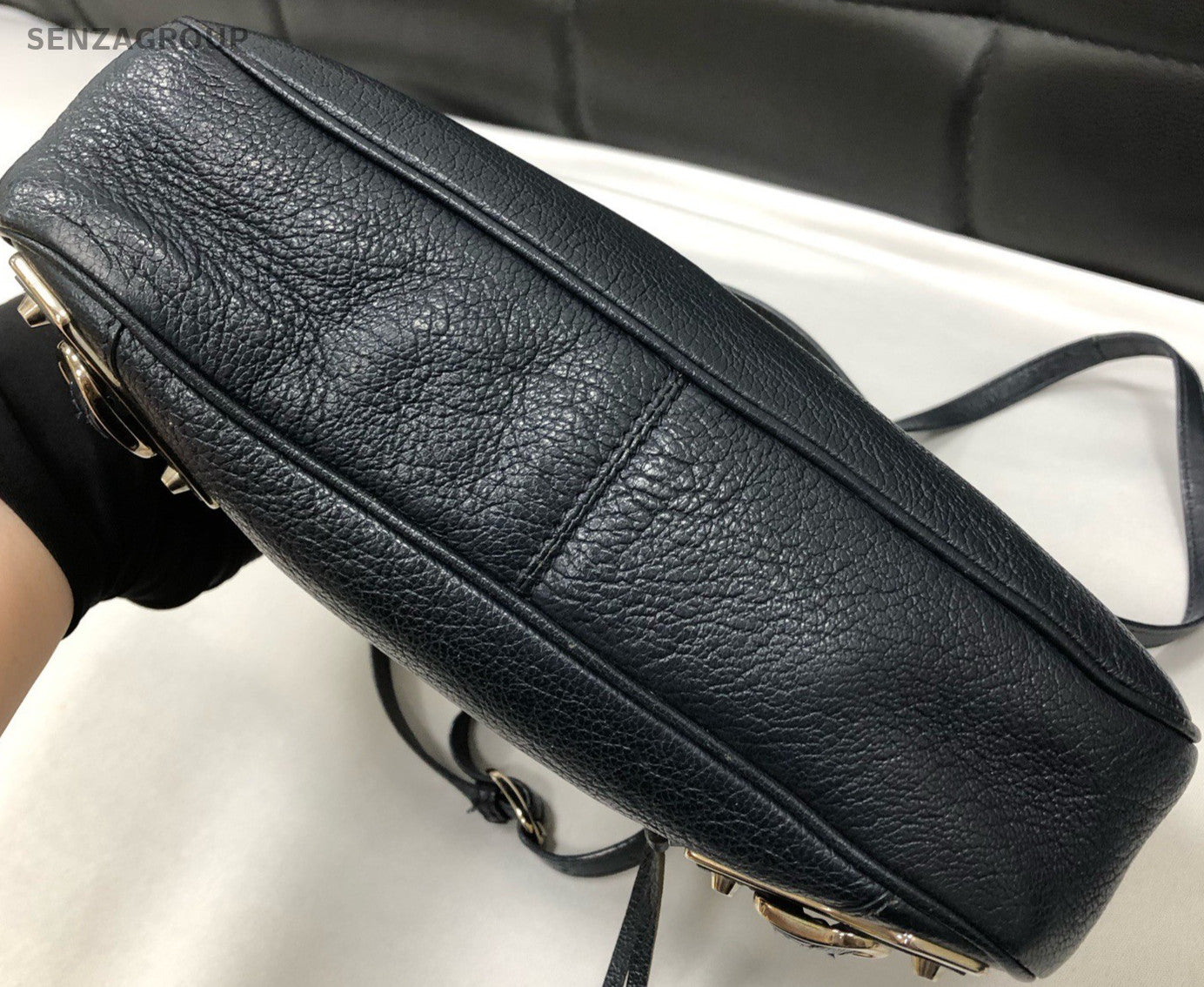 Balenciaga Smell 2Way Shoulder Bag Crossbody Blue Used Women Classic