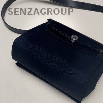 Hermès Mini Herbag Black Silver Shoulder Crossbody Bag Women's Classic