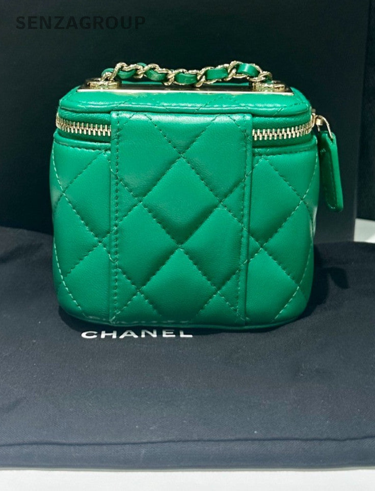 CHANEL Trendy Box mini Chain Shoulder bag Green Women Crossbody
