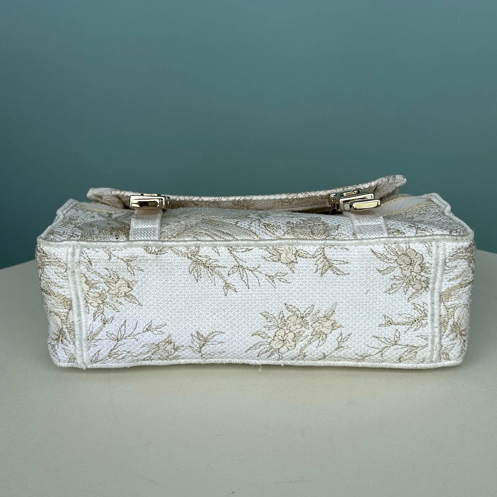 Christian Dior Camp Oblique Shoulder Bag Crossbody White Silver Women Classic