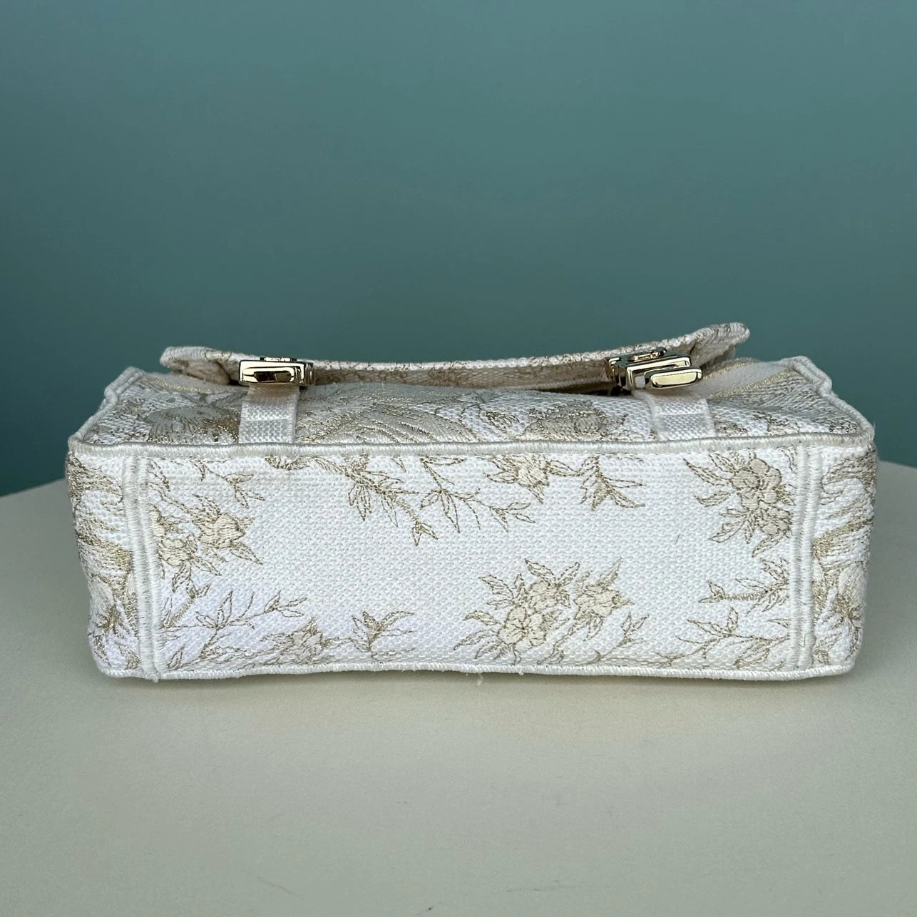 Christian Dior Camp Oblique Shoulder Bag Crossbody White Silver Women Classic