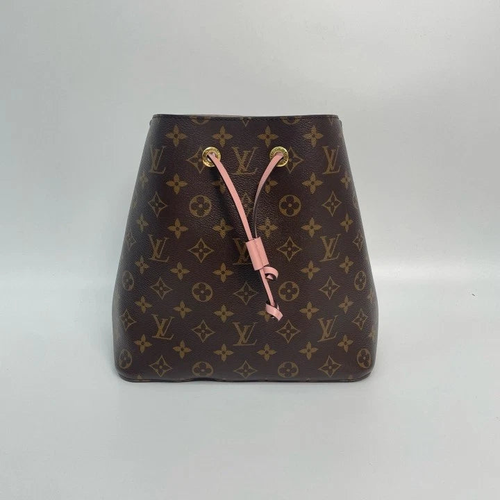 Louis Vuitton NeoNoe Pink Canvas Bucket Bag For Women