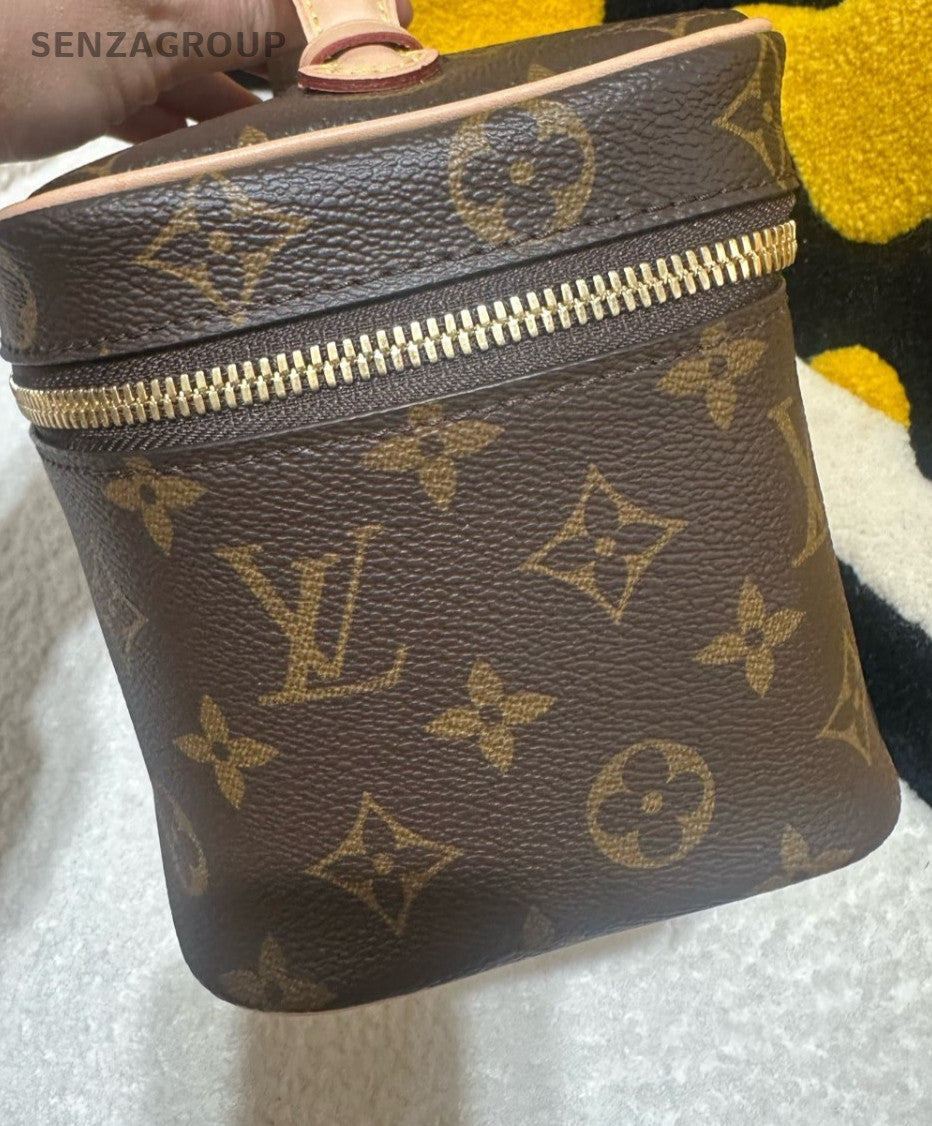 Louis Vuitton Nice Nano Monogram Top Handle box Brown Women