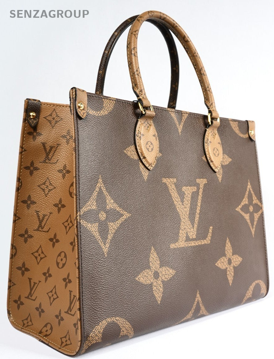 LOUIS VUITTON OnTheGo MM   Monogram Giant Hand Bag Brown M45321 Chip version