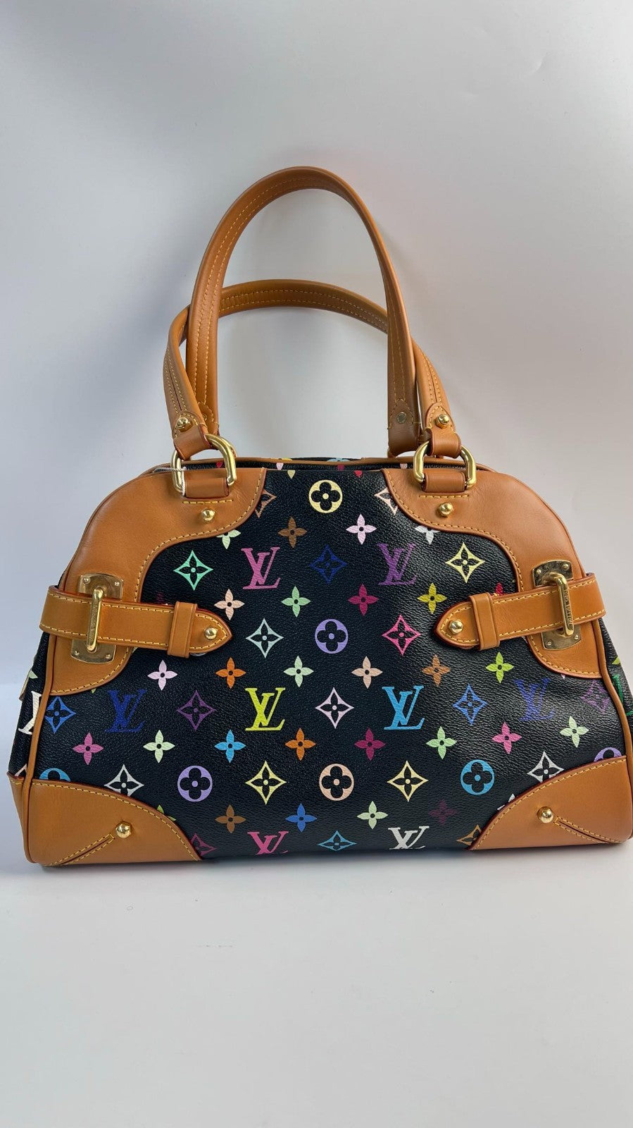 SJ0001 Monogram Multicolore Black Claudia Handbag Classic Limited Edition