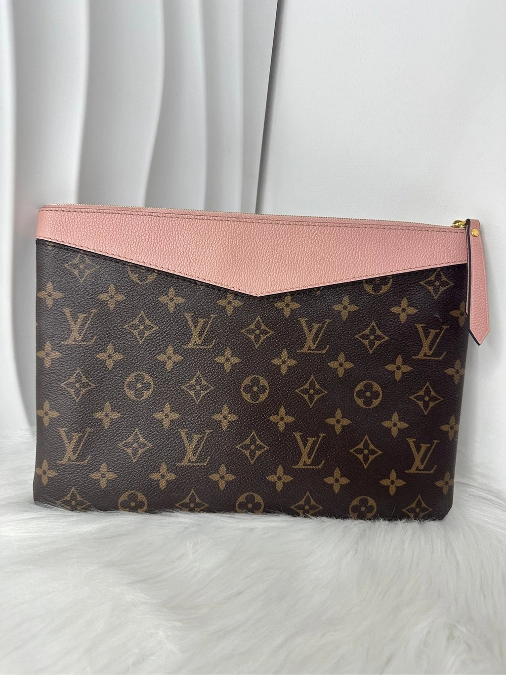 Louis Vuitton Monogram Colorblock Canvas Clutch For Women