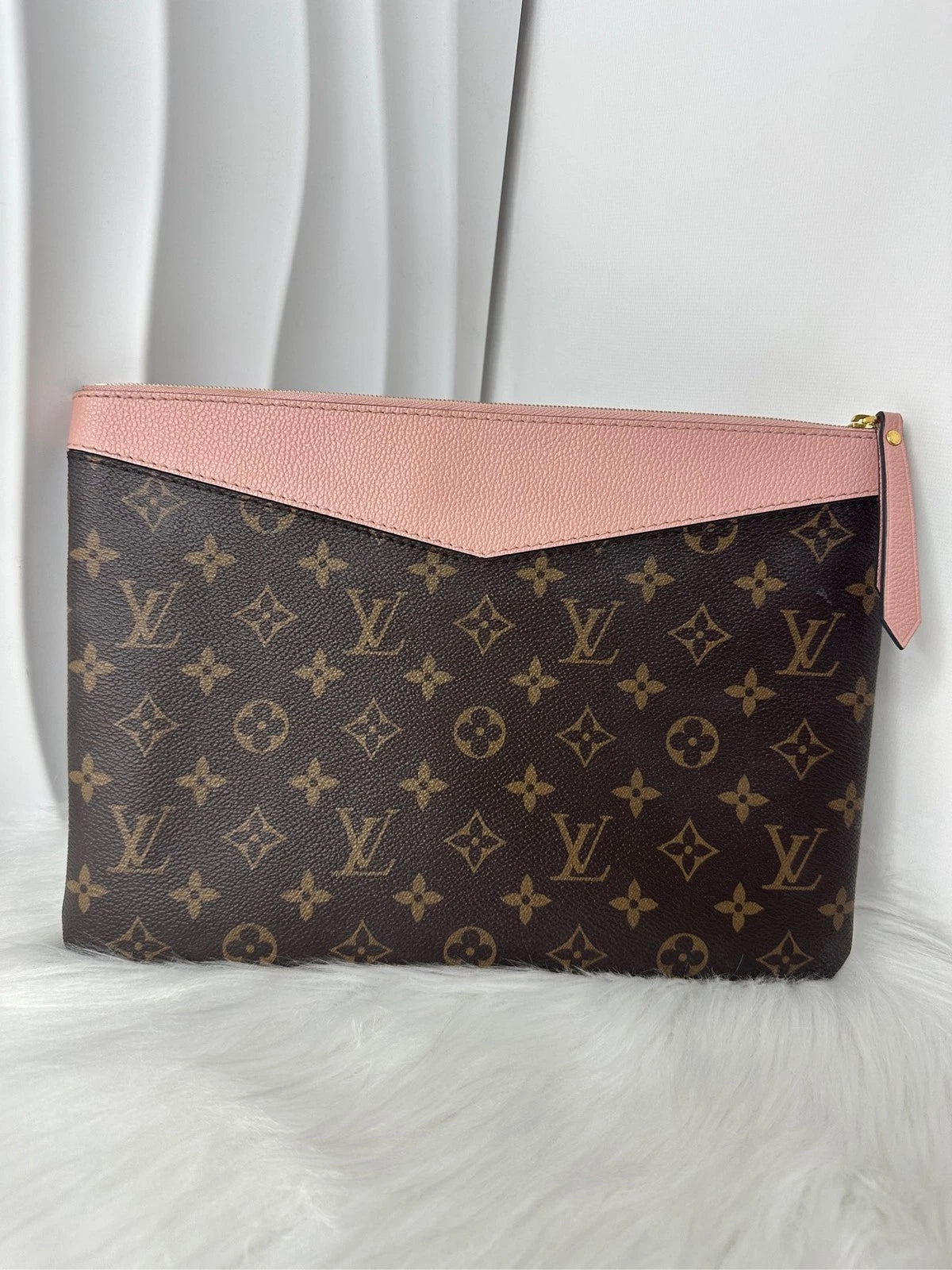 Louis Vuitton Monogram Colorblock Canvas Clutch For Women