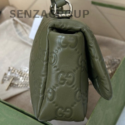 Gucci GG Milano Mini Green Chain Crossbody Shoulder Bag Classic Women