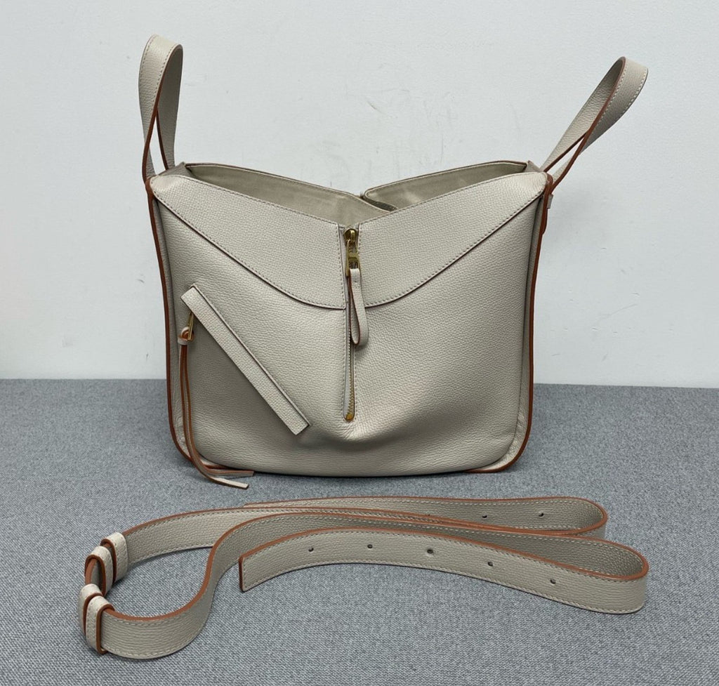 Loewe Hammock PM Top Handle Crossbody White Used Women Classic
