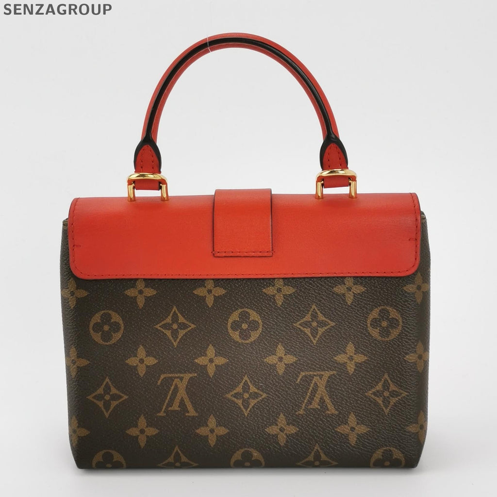 Louis Vuitton Locky BB Monogram Handbag Brown Red Women's Classic