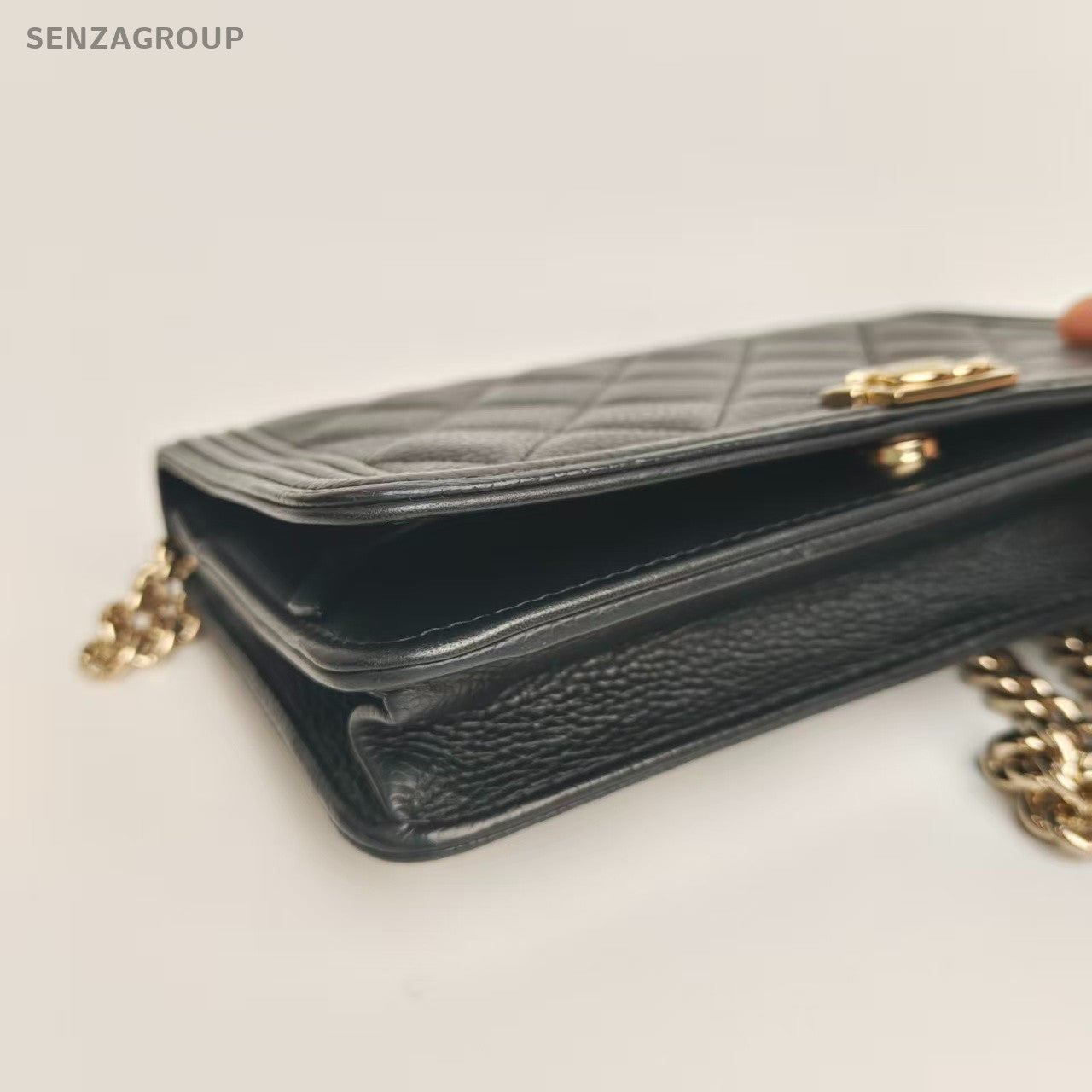 SJ0001 Chanel le boy woc wallet on chain golden cc