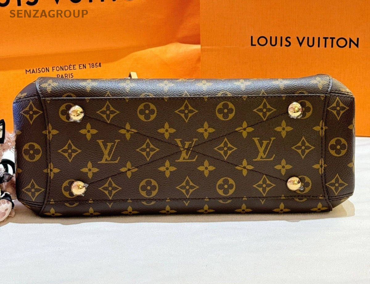 Louis Vuitton Montaigne BB Monogram Top Handle Bag Shoulder Bag Brown Gold Women