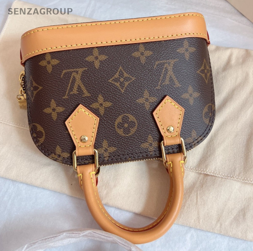 Louis Vuitton Nano Alma Monogram Top Handle 2way Crossbody bag Brand NEW Women