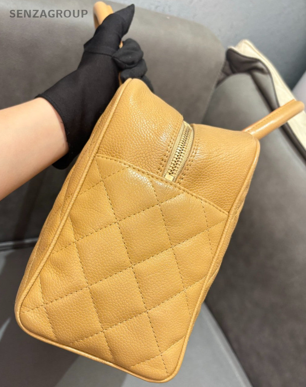 CHANEL Bowling GM caviar CC Top Handle Handbag Women