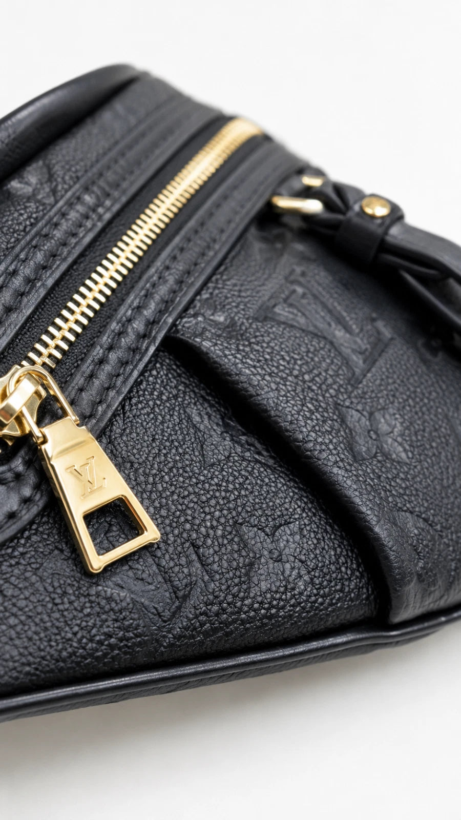 Louis Vuitton High Rise PM Bumbag Monogram Empreinte Black Excellent