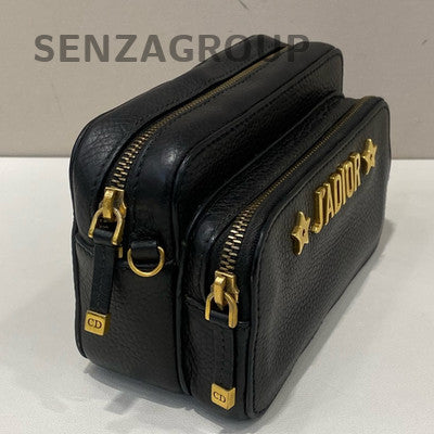 Dior J'ADIOR Star Black Gold Chain Camera Bag - Women's Crossbody