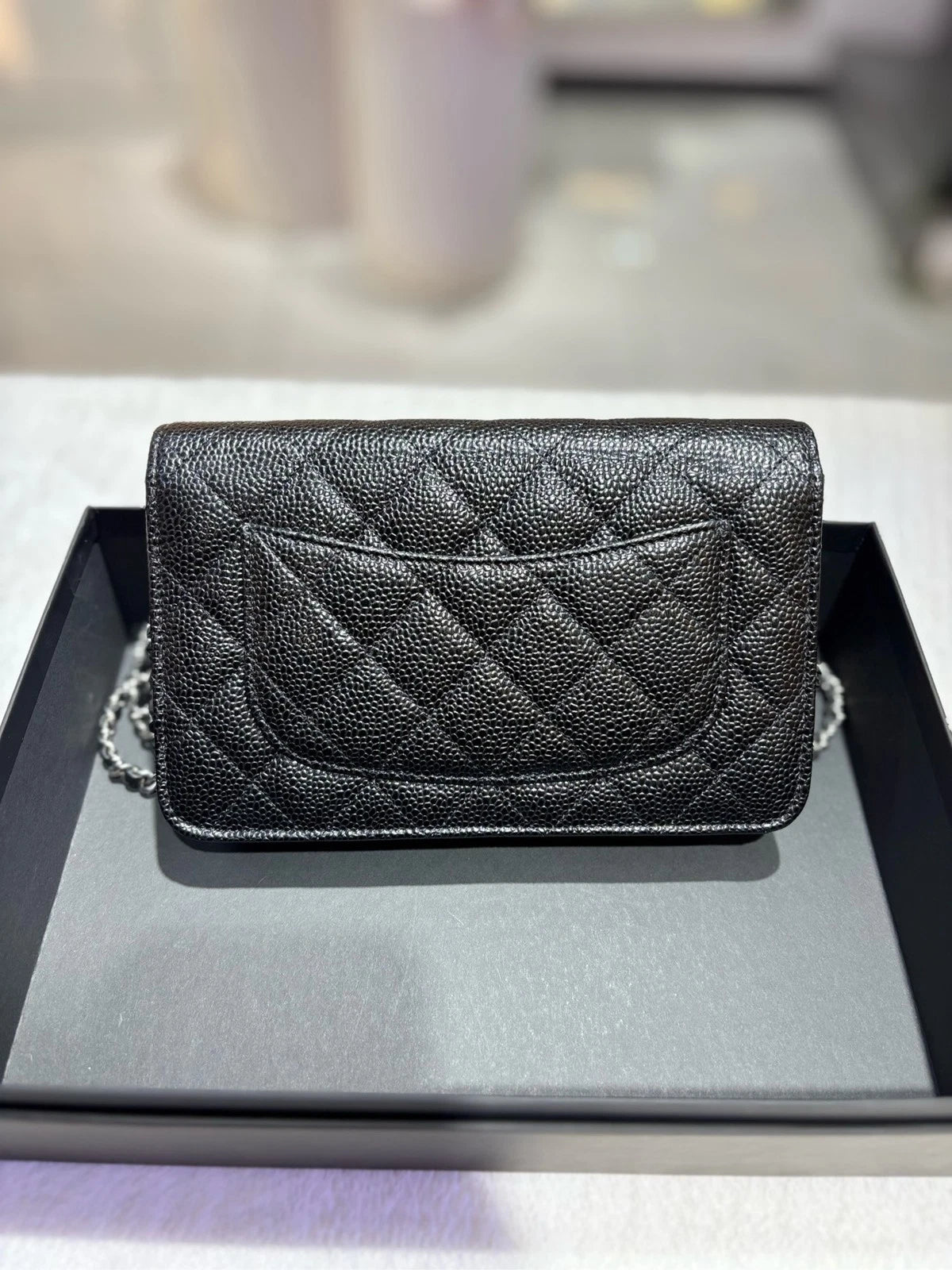 CHANEL Black WOC Crossbody Bag For Women