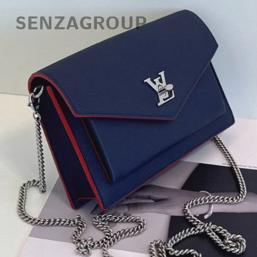 Louis Vuitton My Lock me woc Navy Blue Chain Strap Women Crossbody Shoulder bag