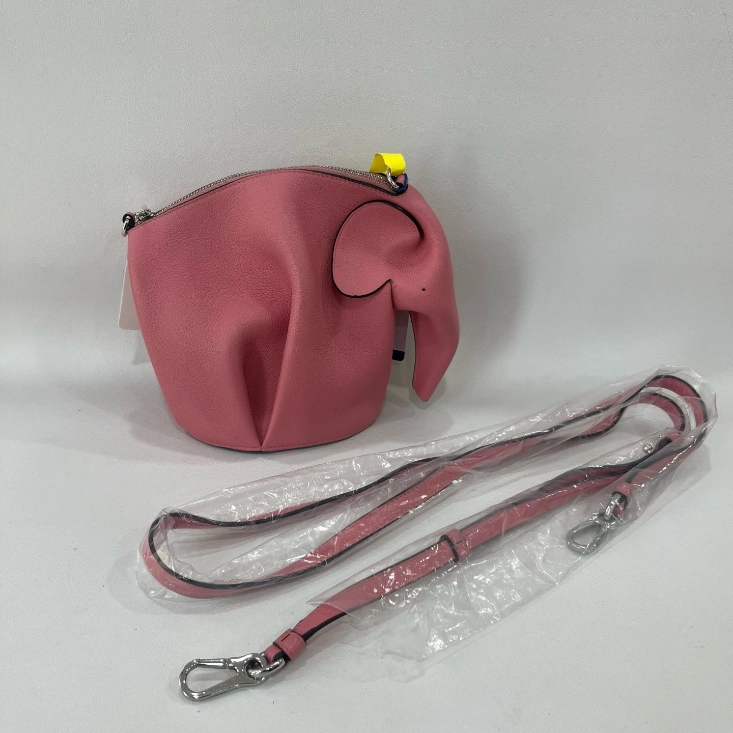 Loewe Pink Leather Elephant Crossbody Bag For Women