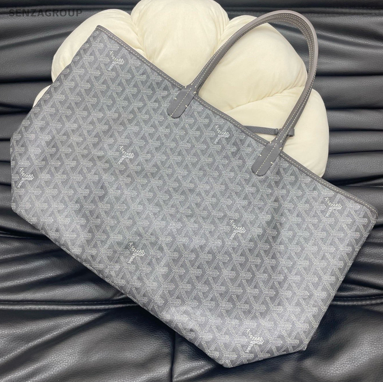 Goyard Tote PM Handbag Shoulder Bag Gray Used Women Classic
