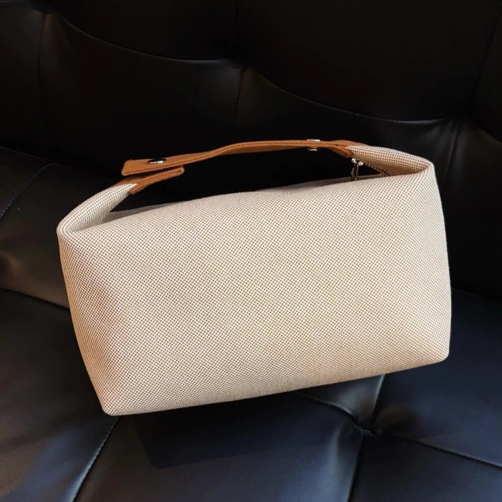 Hermes Hobo GM Top Handle Bag Beige Brown Women Fashion