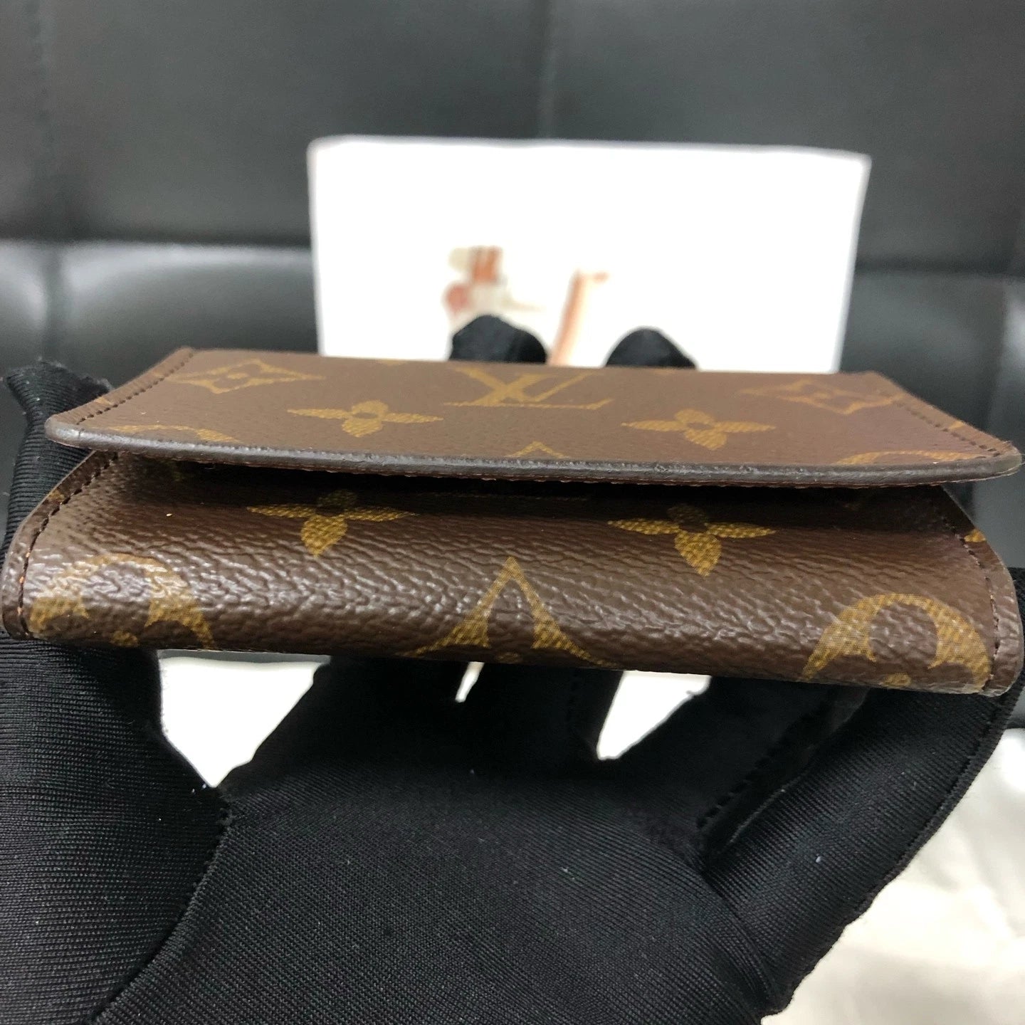 Louis Vuitton Monogram Canvas Card Holder Coin Purse Excellent