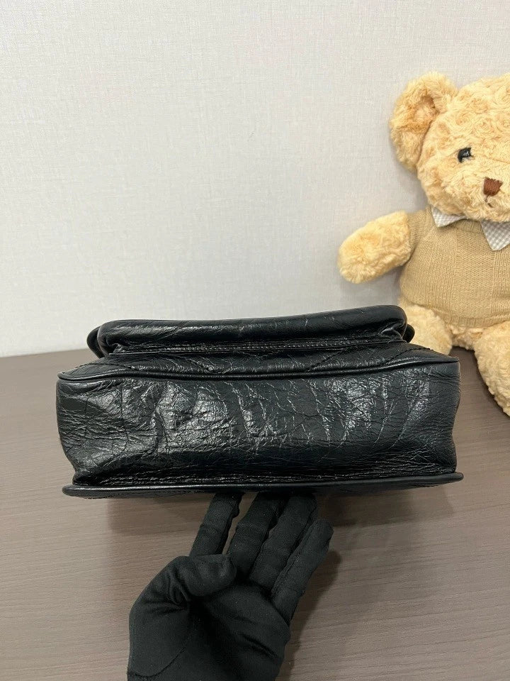 YSL Black Medium Niki Chain Shoulder Crossbody Bag For Women