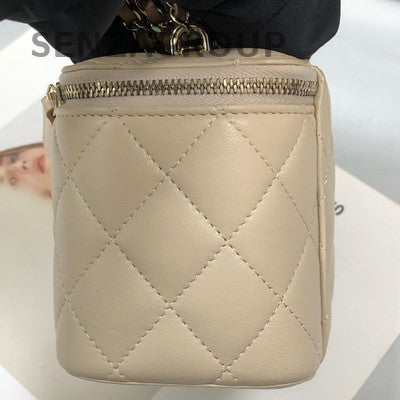 Chanel Lambskin Quilted Classic Flap Bag Pink Gold Chain Shoulder Crossbody