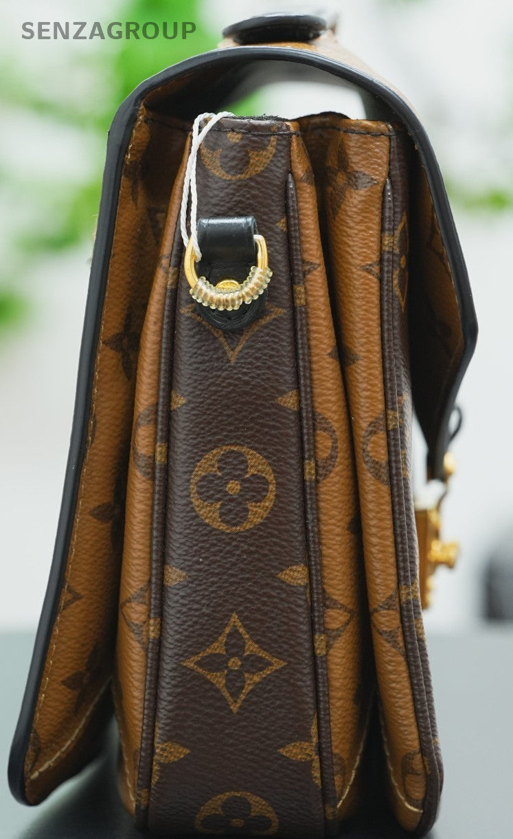 Louis Vuitton Pochette Métis Monogram 2way Shoulder Handbag Brown Crossbody