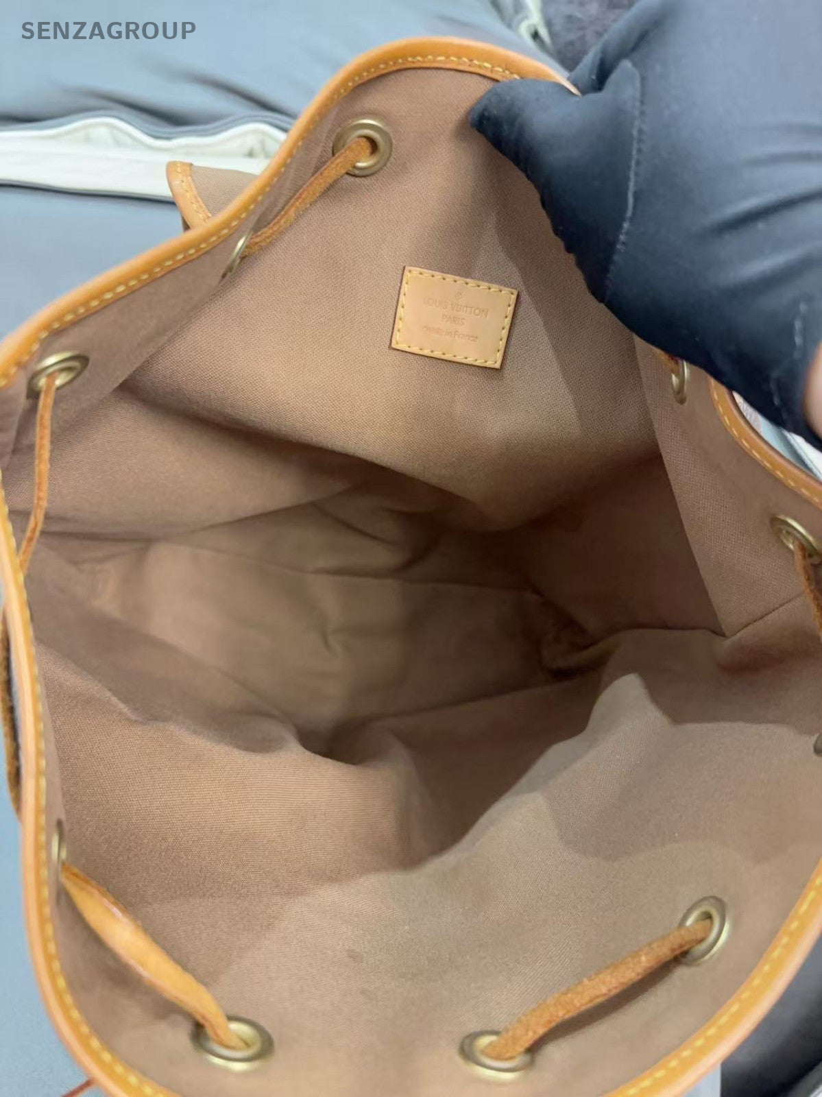 Louis Vuitton Bosphore Monogram Backpack Brown Gold Unisex Adults Classic