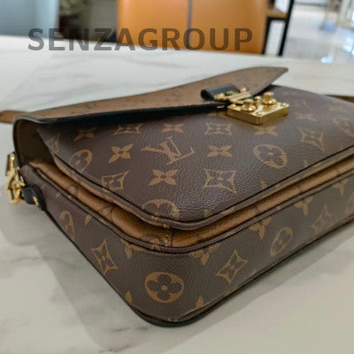 Louis Vuitton Pochette Métis Monogram Reverse Shoulder Bag Brown