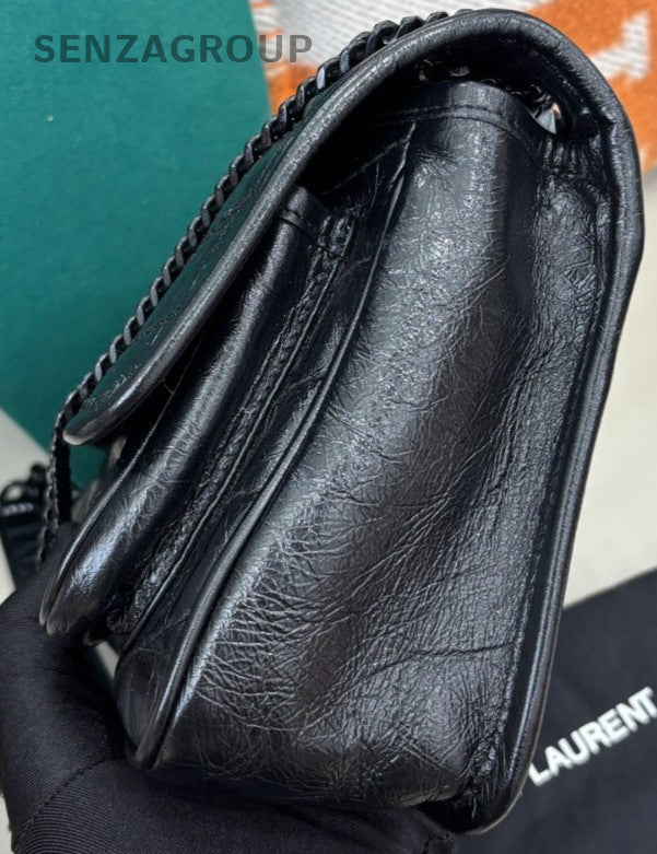 Saint Laurent So Black Niki PM Chain Shoulder Bag Black Used Women Classic