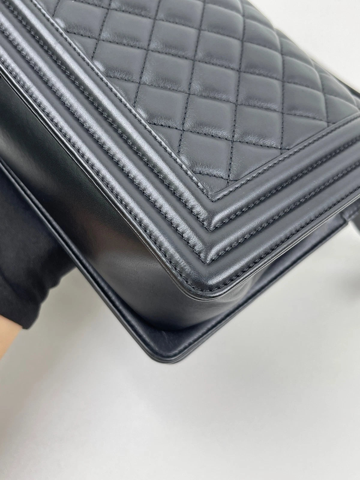 CHANEL Medium Le Boy Calfskin Shoulder Bag For Women