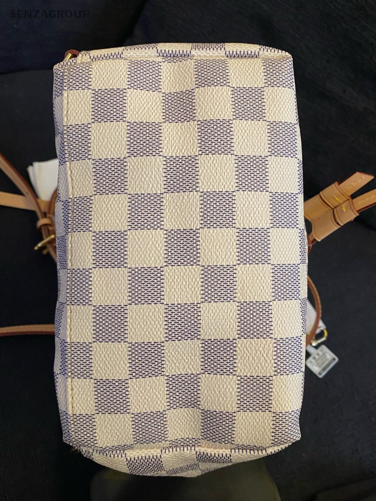 Louis Vuitton White Daimer Ebene Mini Backpack Used Women Classic