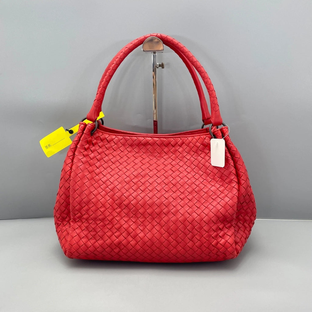 Bottega Veneta Woven Red Tote Hobo Bag For Women