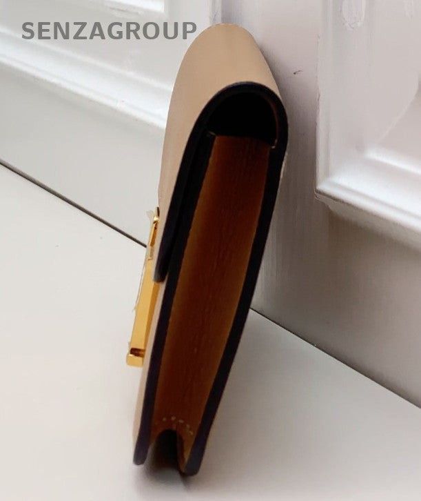 Hermes Constance slim Clutch Wallet Brown Women