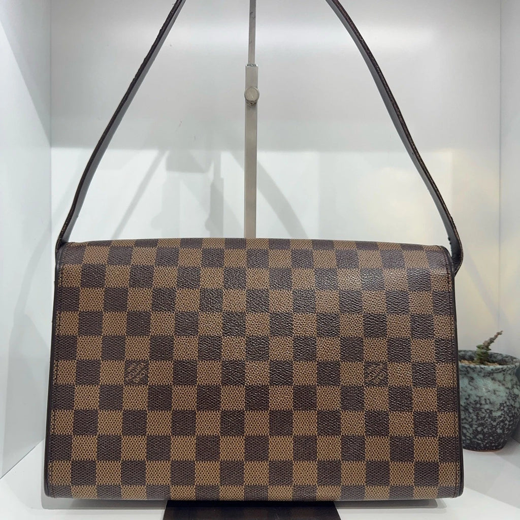 Louis Vuitton Damier Canvas Flap Shoulder Underarm Bag For Women