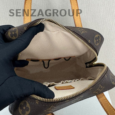 Louis Vuitton Vintage Monogram Brown Gold Buckle Handbag Shoulder Bag