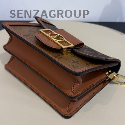 Louis Vuitton Monogram Daphne Small Brown Gold Buckle Shoulder Bag