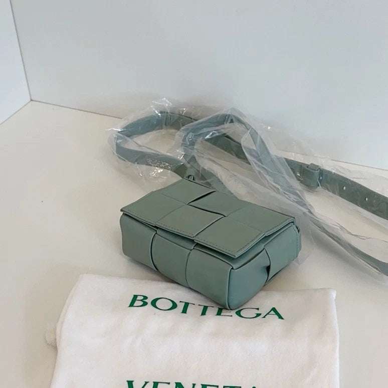 Bottega Veneta Candy Cassette Mini Crossbody Green Women Classic