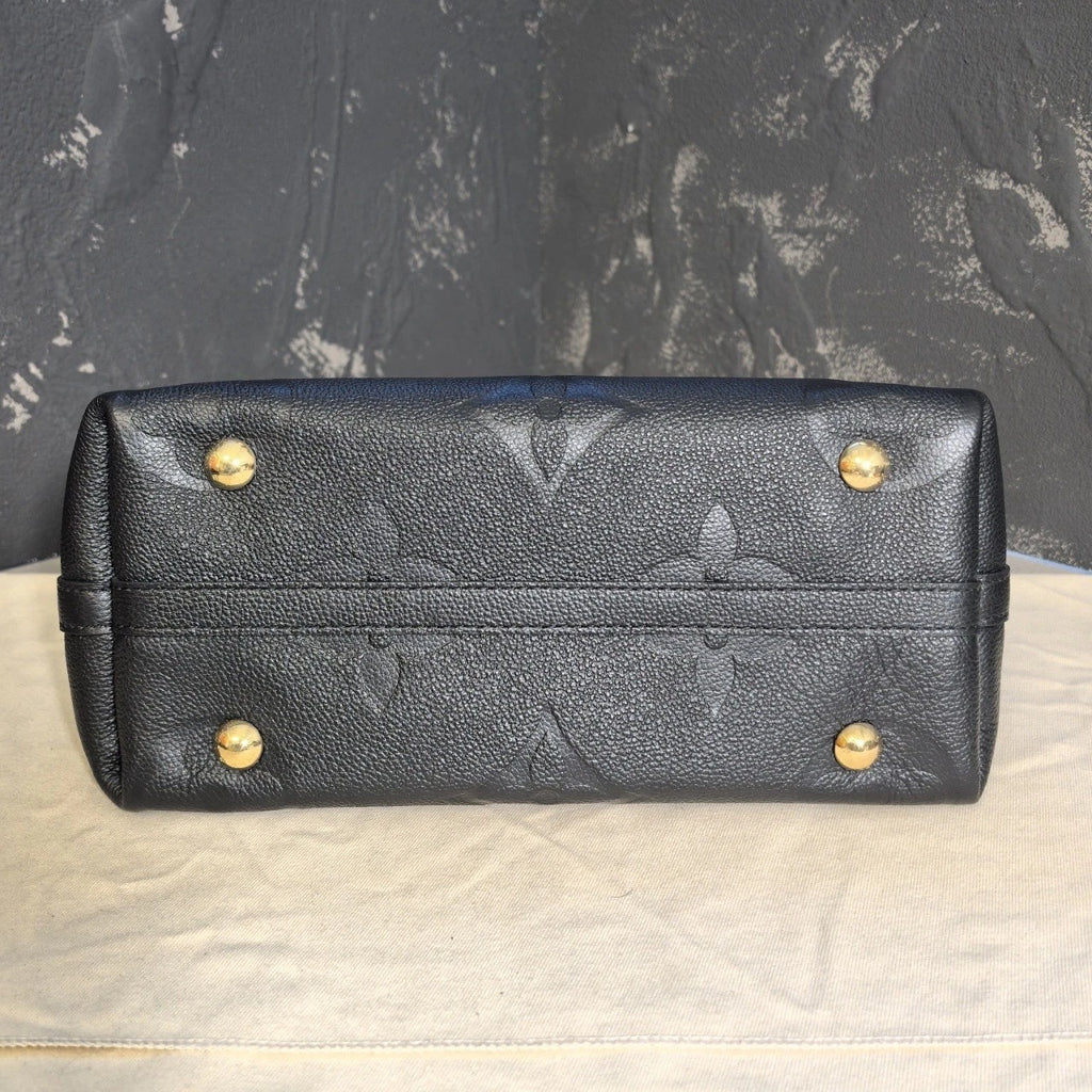 Louis Vuitton Carryall Black Tote Bag Excellent