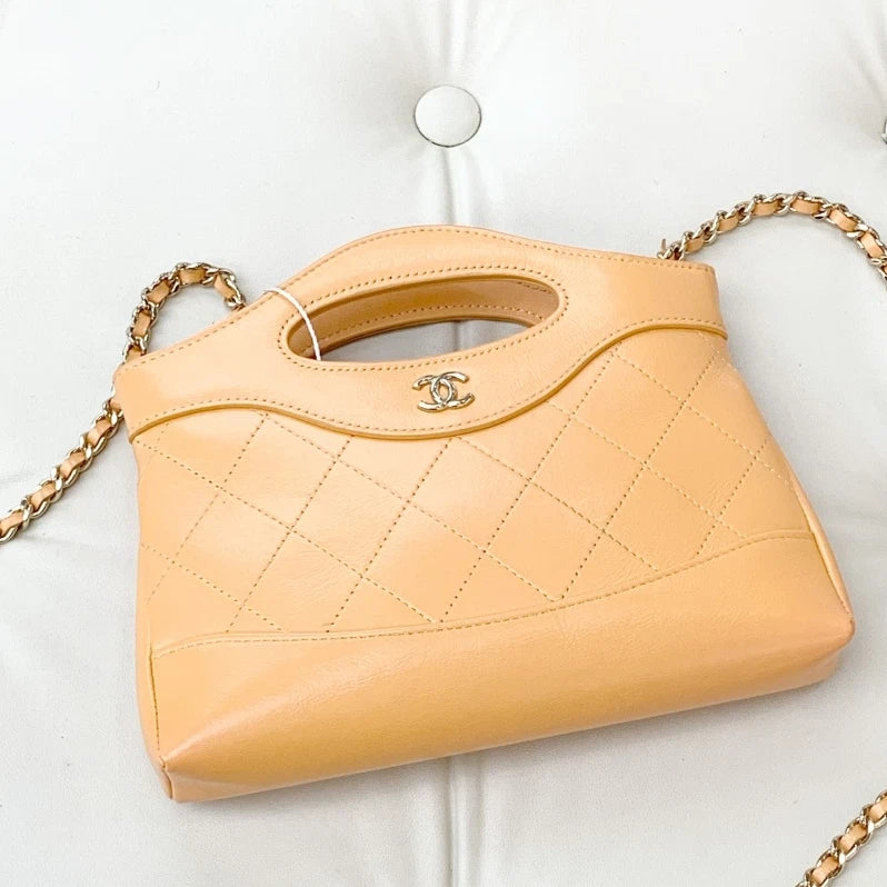 Chanel 31Bag Nano Chain Shoulder Bag Crossbody Lambskin Women Classic S