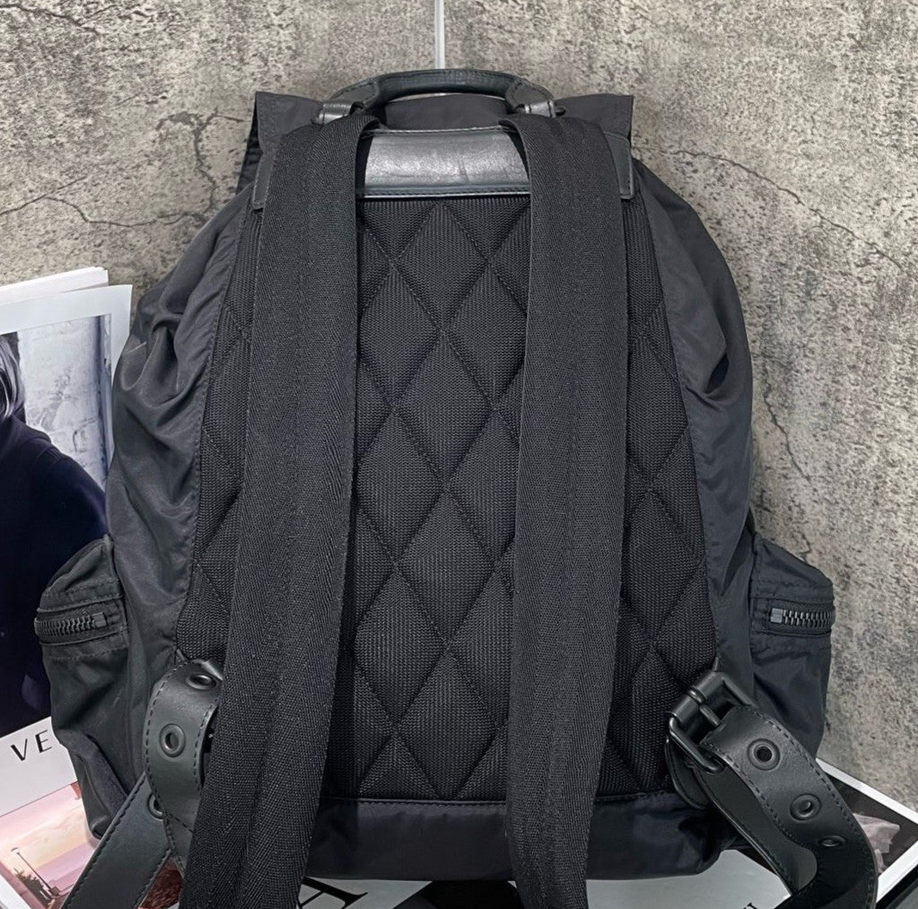 Burberry Nylon GM Backpack Black Unisex Adults Classic Fashion