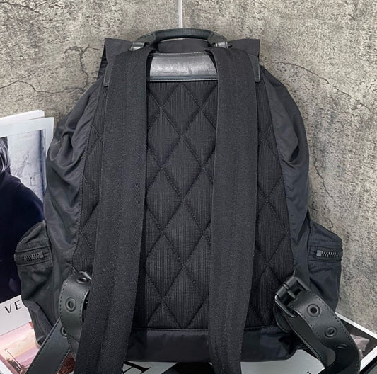 Burberry Nylon GM Backpack Black Unisex Adults Classic Fashion