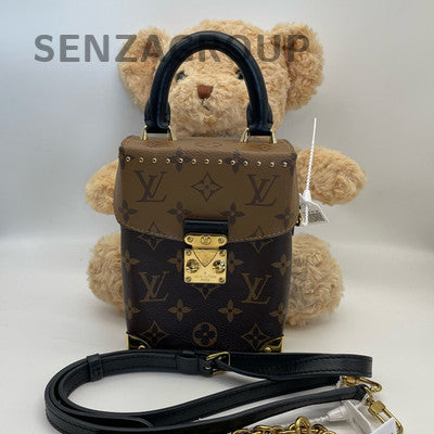Louis Vuitton Camera Box Bag Brown Black Women's Classic Shoulder Crossbody