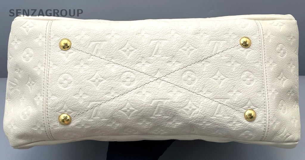 Louis Vuitton Artsy Top Handle Monogram Empreinte Cream White handbag Women