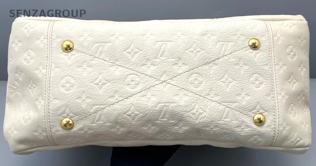 Louis Vuitton Artsy Top Handle Monogram Empreinte Cream White handbag Women