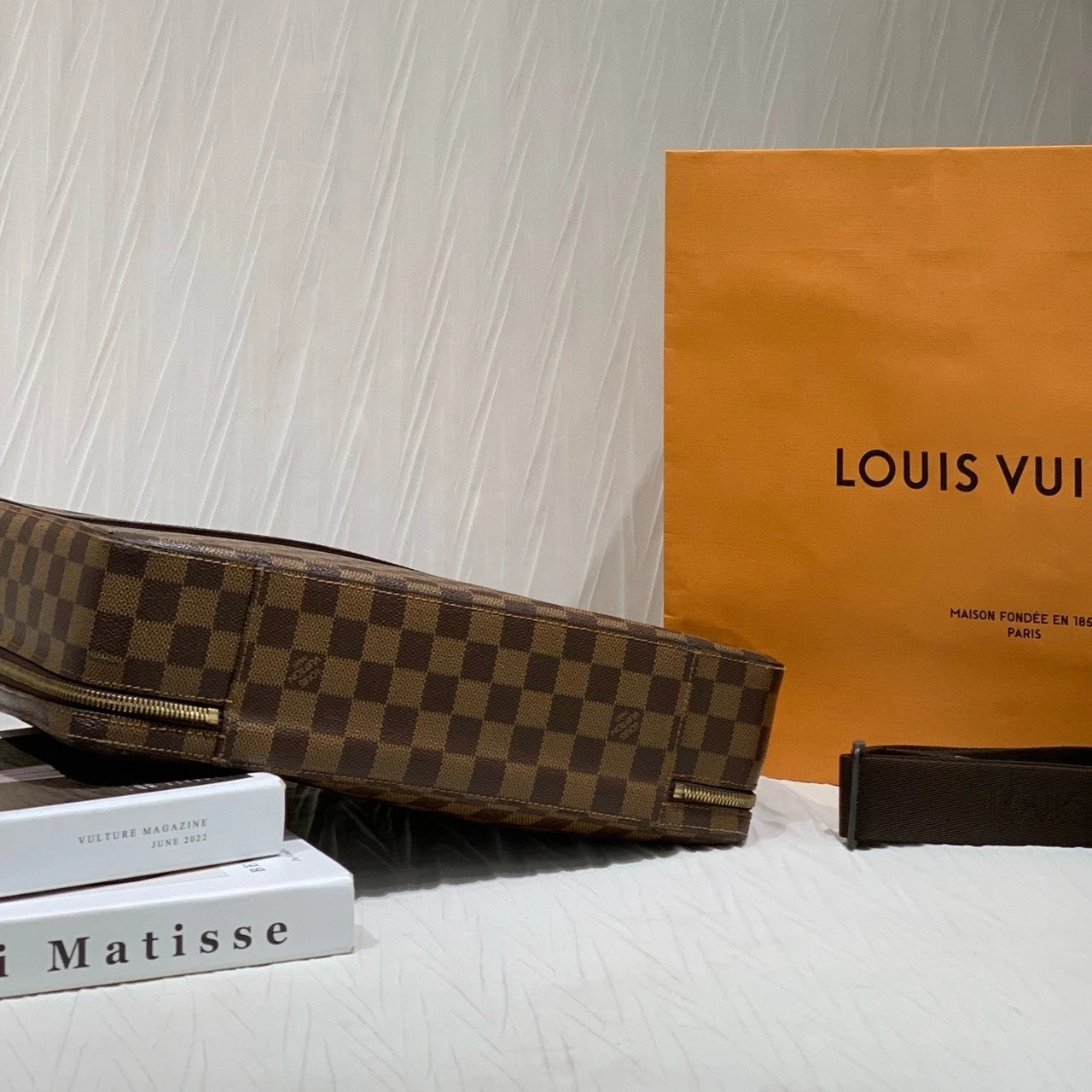 Louis Vuitton Damier Canvas Handbag Crossbody Shoulder Bag Women